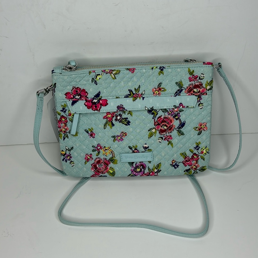 Vera Bradley Iconic RFID Custom Crossbody/Wristlet 2 in 1 Water Bouquet